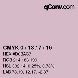 Color code: CMYK 0 / 13 / 7 / 16 | qconv.com