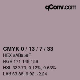 Color code: CMYK 0 / 13 / 7 / 33 | qconv.com