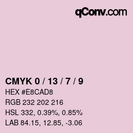 Color code: CMYK 0 / 13 / 7 / 9 | qconv.com