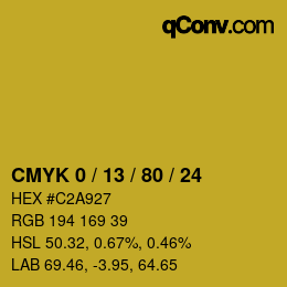 Color code: CMYK 0 / 13 / 80 / 24 | qconv.com