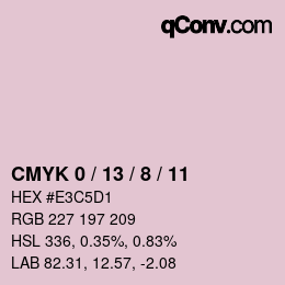 Color code: CMYK 0 / 13 / 8 / 11 | qconv.com