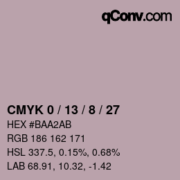 Color code: CMYK 0 / 13 / 8 / 27 | qconv.com