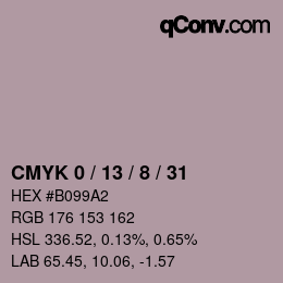 Color code: CMYK 0 / 13 / 8 / 31 | qconv.com