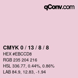 Color code: CMYK 0 / 13 / 8 / 8 | qconv.com
