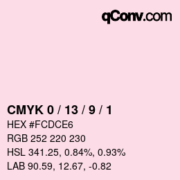 Color code: CMYK 0 / 13 / 9 / 1 | qconv.com