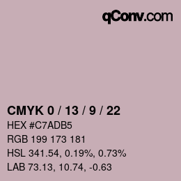 Color code: CMYK 0 / 13 / 9 / 22 | qconv.com