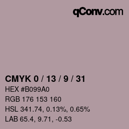 Color code: CMYK 0 / 13 / 9 / 31 | qconv.com