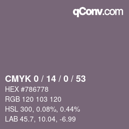 カラーコード: CMYK 0 / 14 / 0 / 53 | qconv.com