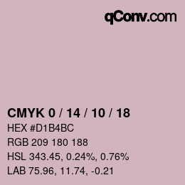 Código de color: CMYK 0 / 14 / 10 / 18 | qconv.com