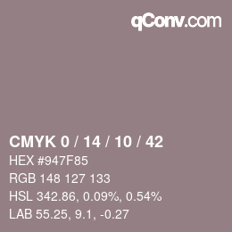 Color code: CMYK 0 / 14 / 10 / 42 | qconv.com