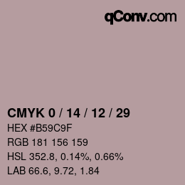 Color code: CMYK 0 / 14 / 12 / 29 | qconv.com