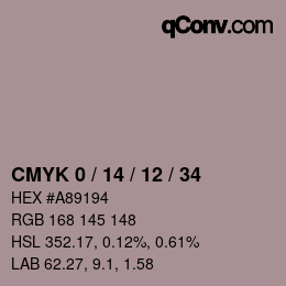Color code: CMYK 0 / 14 / 12 / 34 | qconv.com