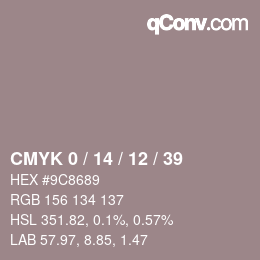 Color code: CMYK 0 / 14 / 12 / 39 | qconv.com