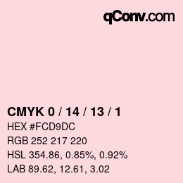カラーコード: CMYK 0 / 14 / 13 / 1 | qconv.com