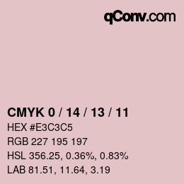 Color code: CMYK 0 / 14 / 13 / 11 | qconv.com