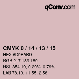 カラーコード: CMYK 0 / 14 / 13 / 15 | qconv.com
