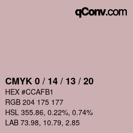 Color code: CMYK 0 / 14 / 13 / 20 | qconv.com