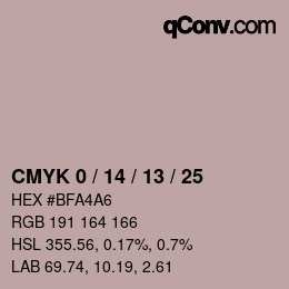 Color code: CMYK 0 / 14 / 13 / 25 | qconv.com
