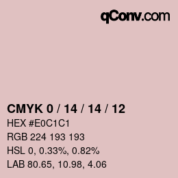 Color code: CMYK 0 / 14 / 14 / 12 | qconv.com