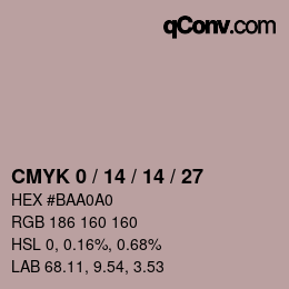 カラーコード: CMYK 0 / 14 / 14 / 27 | qconv.com