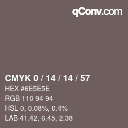 Color code: CMYK 0 / 14 / 14 / 57 | qconv.com