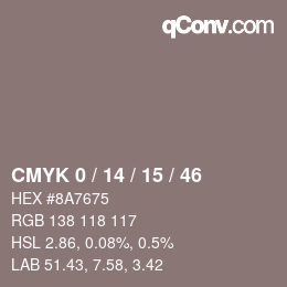 Color code: CMYK 0 / 14 / 15 / 46 | qconv.com