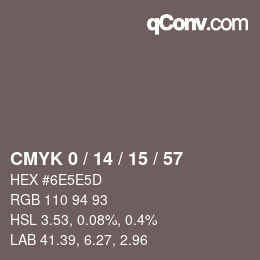 Color code: CMYK 0 / 14 / 15 / 57 | qconv.com