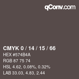 Color code: CMYK 0 / 14 / 15 / 66 | qconv.com