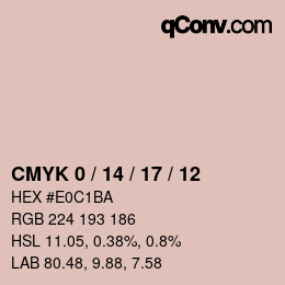 Color code: CMYK 0 / 14 / 17 / 12 | qconv.com