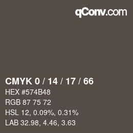 Color code: CMYK 0 / 14 / 17 / 66 | qconv.com