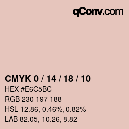 Color code: CMYK 0 / 14 / 18 / 10 | qconv.com