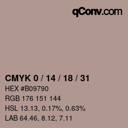 Color code: CMYK 0 / 14 / 18 / 31 | qconv.com