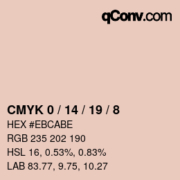 カラーコード: CMYK 0 / 14 / 19 / 8 | qconv.com