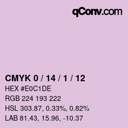 Color code: CMYK 0 / 14 / 1 / 12 | qconv.com