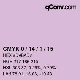 颜色代码: CMYK 0 / 14 / 1 / 15 | qconv.com