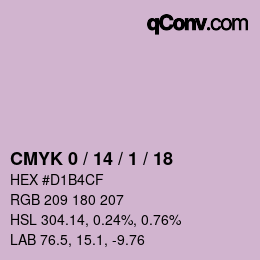 Color code: CMYK 0 / 14 / 1 / 18 | qconv.com