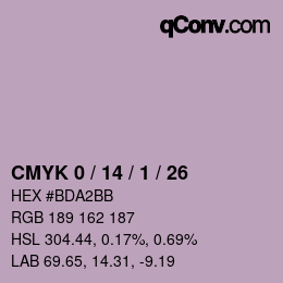 Color code: CMYK 0 / 14 / 1 / 26 | qconv.com