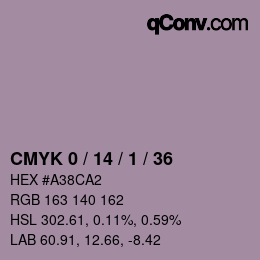 Color code: CMYK 0 / 14 / 1 / 36 | qconv.com