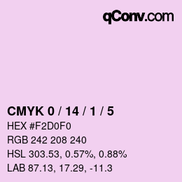 Color code: CMYK 0 / 14 / 1 / 5 | qconv.com