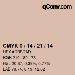 Código de color: CMYK 0 / 14 / 21 / 14 | qconv.com