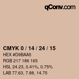 Color code: CMYK 0 / 14 / 24 / 15 | qconv.com