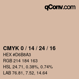 Color code: CMYK 0 / 14 / 24 / 16 | qconv.com