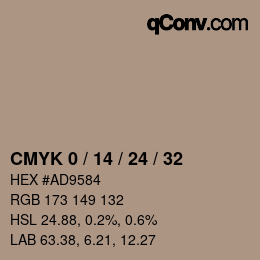 Color code: CMYK 0 / 14 / 24 / 32 | qconv.com