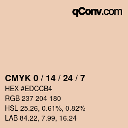 カラーコード: CMYK 0 / 14 / 24 / 7 | qconv.com