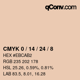 Farbcode: CMYK 0 / 14 / 24 / 8 | qconv.com