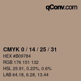 颜色代码: CMYK 0 / 14 / 25 / 31 | qconv.com