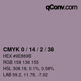 Color code: CMYK 0 / 14 / 2 / 38 | qconv.com