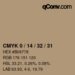 Color code: CMYK 0 / 14 / 32 / 31 | qconv.com