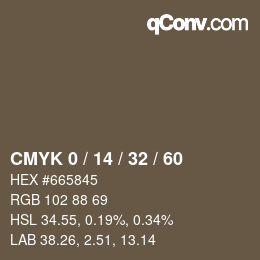 颜色代码: CMYK 0 / 14 / 32 / 60 | qconv.com