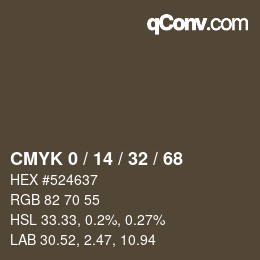Color code: CMYK 0 / 14 / 32 / 68 | qconv.com
